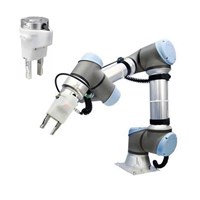 Bộ kẹp khí nén SMC dành cho robot cộng tác UR10 UR10e Cobot, dùng trong máy lắp ráp kiểm tra chất lượng.