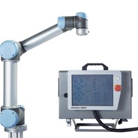 Cánh tay robot giáo dục UR 3, tải trọng 3kg, robot cộng tác UR, robot đa năng 6 trục dùng cho máy gắp và đặt