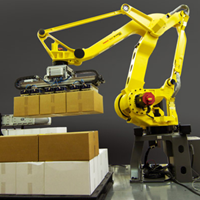 Robot thao tác công nghiệp FANUC dùng xếp pallet, tự động hóa xử lý thùng carton, bao bì và hộp – M-410iC/110, M-410iC/185