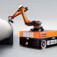 Robot công nghiệp di động đánh bóng phụ tùng ô tô KUKA