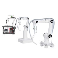 Robot hàn MIG 6 trục HANS – Cánh tay robot cộng tác hàn tự động sử dụng nguồn hàn MEGMEET, máy hàn robot tự động dùng để hàn thép không gỉ và gang