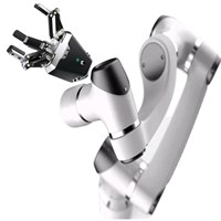 Robot cộng tác Trung Quốc dòng Elfin E10 của HAN’S tích hợp bộ kẹp DH Robot dùng cho ứng dụng gắp – đặt