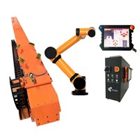 Cánh tay robot gắp Aubo I5 Cobot Robot với bộ kẹp robot và bộ theo dõi tuyến tính CNGBS dùng cho lắp ráp và gắp đặt