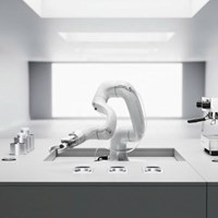 Robot cộng tác Doosan Robotics E0509 dành cho nhà bếp nhà hàng đạt tiêu chuẩn vệ sinh, chuyên dùng để nấu ăn