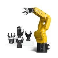 Robot xếp dỡ công nghiệp 6 trục nhỏ gọn, kẹp điện khớp nối DH Robotic FANUC LR Mate 200iD/7L