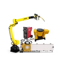 Cánh tay robot công nghiệp 6 trục tầm với 2m robot hàn hồ quang CNGBS, bộ định vị mối hàn, mỏ hàn Fanuc M-10id/8L 