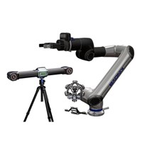 Kinova Link 6 6kg Payload Robotic Arm Long Reach 6 Aixs Collaborative Robot and Scantech AM-DESK Robotics 3D Scanner