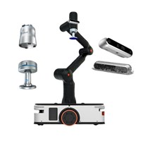 Bộ sản phẩm hoàn toàn mới gồm camera đo độ sâu Intel D457 D456 D455 và cánh tay robot cộng tác Kassow Edge Edition KR1805 với bộ kẹp Onrobot