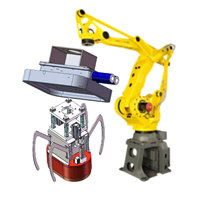 Robot xử lý vật liệu đa khớp giá thấp mới Fanuc M-410iC/500 Robot xếp dỡ pallet 