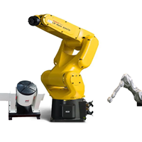 Robot hàn công nghiệp góc FANUC LR Mate 200ID với bộ định vị máy hàn MIG/TIG để hàn ống thép không gỉ