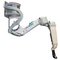 Robot sơn 7 trục  bộ điều khiển R-30iB, tải tối đa 10kg/15kg kèm quần áo robot  Fanuc P-1000iA