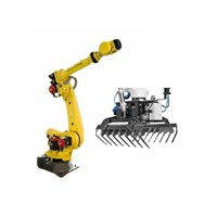 Robot công nghiệp 6 trục với bộ kẹp robot CNGBS dùng để gia công vật liệu như một cánh tay robot CNC Fanuc R-2000iC/165F