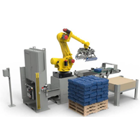 Cánh tay robot CNC FANUC M-900 IB 280L, tải trọng 280kg, tầm với 3103mm, tích hợp kẹp robot dùng cho việc xếp dỡ và xử lý vật liệu trên pallet