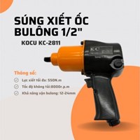 Súng bu lông 2 búa 1/2 inch Kocu KC-2811