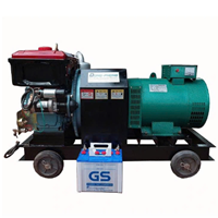 Máy Phát Điện Đầu Nổ Hoàng Anh 12HP 7.5KW 3 Pha (D12 Mát Nước, Đề)