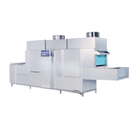 Máy rửa khay bát chén công nghiệp băng tải dùng hơi PMFE-600S Prime