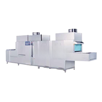 Máy rửa khay bát chén công nghiệp băng tải dùng gas PMFE-1200G Prime