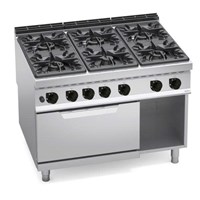 BẾP GAS 6 BẾP TRÊN LÒ GAS LỚN G9F6+T