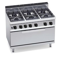 BẾP 6 LÒ VỚI LÒ NƯỚNG GAS LỚN G7F6+T / G7F6P+T