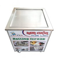 Máy làm kem cuộn chảo lớn đơn 60cm  