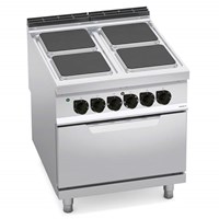 Bếp điện 4 mặt vuông + Lò nướng điện 2/1 E9PQ4+FE