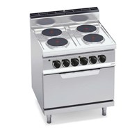 Bếp điện 4 mặt tròn với lò nướng điện 2/1 E7P4+FE