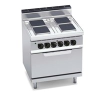 Bếp điện 4 mặt vuông với lò nướng điện 2/1 E7PQ4+FE