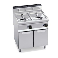 BẾP CHIÊN GAS CÓ TỦ - HAI BỒN CHỨA 18+18L - GIÁN TIẾP  GL18+18MI