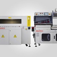 Máy hàn miệng túi chữ L tự động và máy co màng FL-5545TBA+SM-4525LX