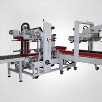 Máy dán góc gấp tự động hình chữ I EXC308+EXC310