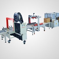 Dây chuyền đóng gói tự động niêm phong hộp EXC320 