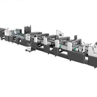 Máy dán hộp 4 và 6 góc ZH tự động