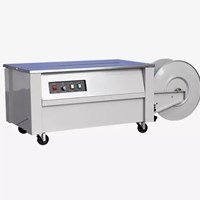 Máy đai thùng carton bán tự động Hualian KZB-II (sử dụng dây đai PP)