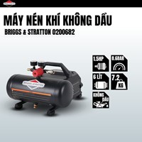Máy nén khí không dầu 6L BRIGGS & STRATTON 0200682 