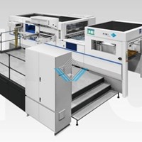Máy bế kiêm ép nhũ tự động R1300Y