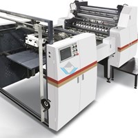Máy bồi giấy với giấy bán tự động (Hút 1 bên) HKBK-1020D