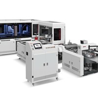 Máy làm bìa cứng tự động 4 cạnh (4 cạnh có hình dạng đặc biệt) QFM800-YY