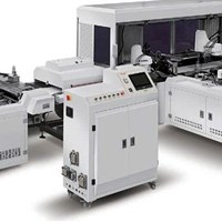 Máy dán miếng giấy lót trong bìa cứng (dán miếng sắt, thẻ đầu) QNB-600TYY