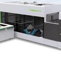Máy làm túi giấy 3D tự động (Xỏ dây thành phẩm) TECH-P400