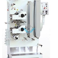 Máy in nhãn Satin 2 màu kiểu đứng MHR-1+1B