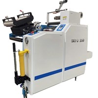 Máy cán màng tem nhãn dạng cuộn (Chỉnh lệch tự động) SKFJ-350
