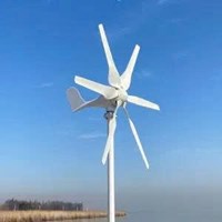 Máy phát điện tuabin gió nằm ngang 6 cánh SUN 400W 800W 12V 24V