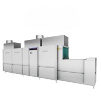 MÁY RỬA KHAY CÔNG NGHIỆP BĂNG CHUYỀN Có chức năng sấy Hansonic HDF-2003S