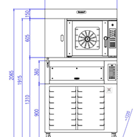 Lò nướng bánh Bresso HBWO-2015-ZS1