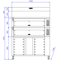 Lò nướng bánh Bresso HBWO-3002-ZS2