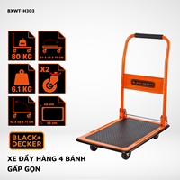 Xe đẩy hàng 4 bánh Black and Decker H303 – Tải trọng 80/100kg 