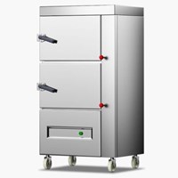 Tủ hấp cơm điện công nghiệp 2 cửa 12 khay CHINENG 