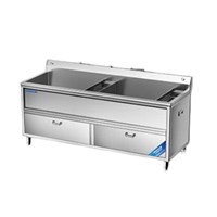 Máy rửa rau củ khử khuẩn 2 bồn 1.8m CHINENG CN-YSJK-QXS350