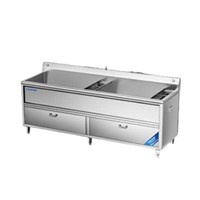 Máy rửa rau củ khử khuẩn 2 bồn 2.44m CHINENG CN-YSJK-QXS2440