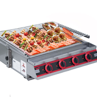 Bếp nướng gas không khói 4 họng dài OKASU NS-BNHN4D